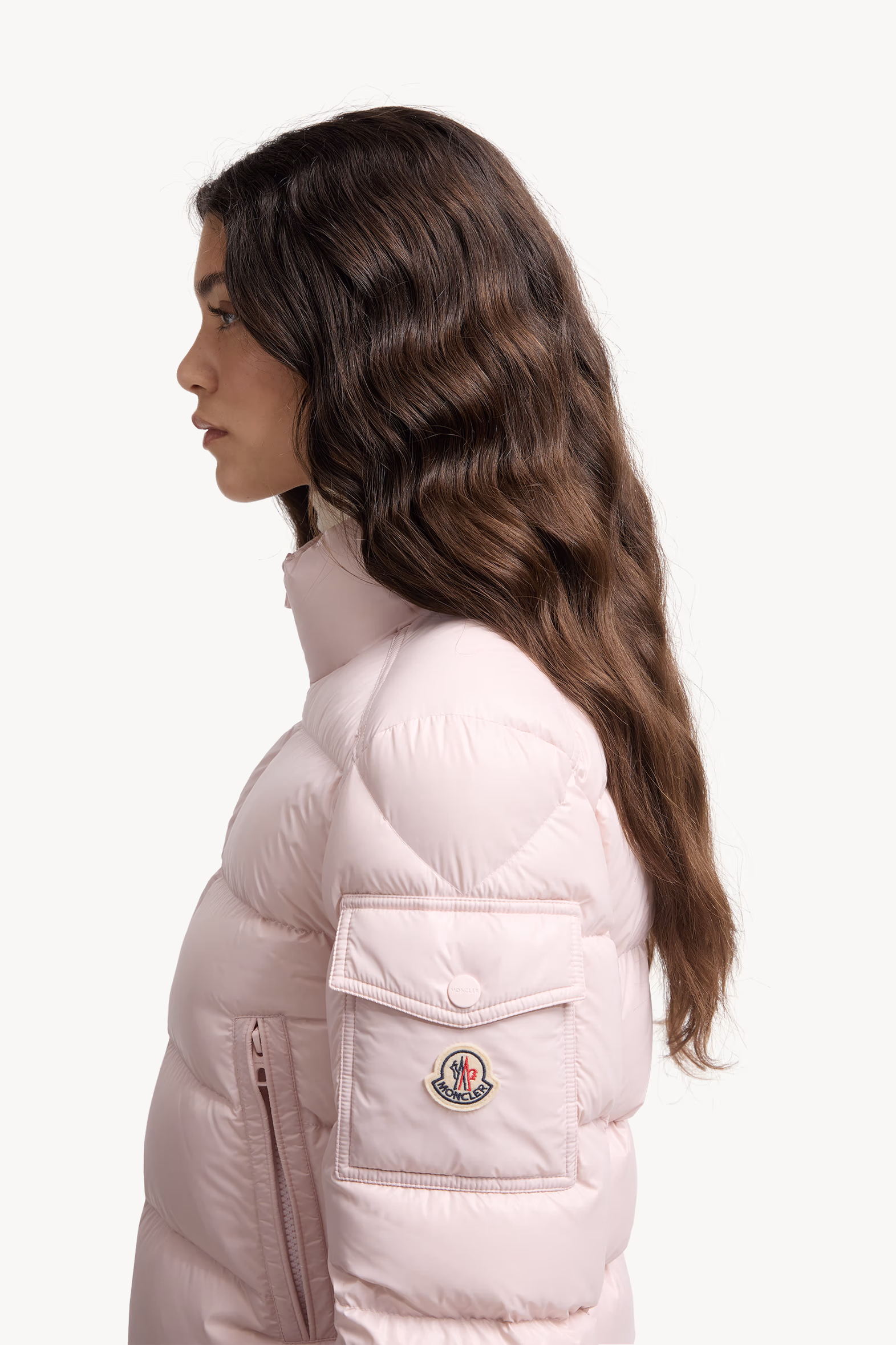 Petra Short Down Jacket Women Light Pink Moncler 4
